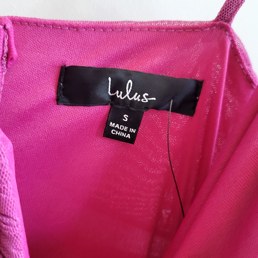 Lulus Here and Wow Magenta Ruched Bodycon Mini Dress - Picture 8 of 11